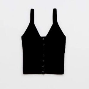 Aerie button front sweater tank top brand new